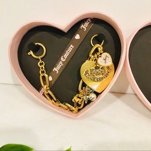 NWB Juicy Couture Gold Bracelet with Gold Heart 💛